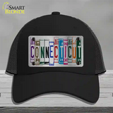 Connecticut License Plate Art Novelty License Plate Hat Mesh / Black