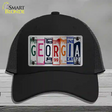 Georgia License Plate Art Novelty License Plate Hat Mesh / Black