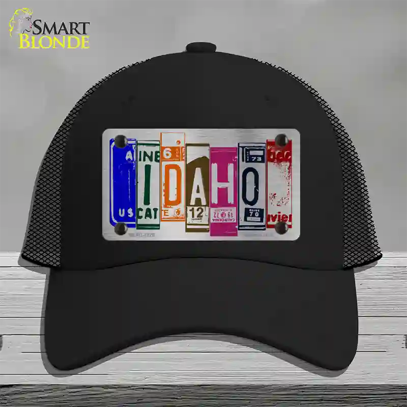 Idaho License Plate Art Novelty License Plate Hat Mesh / Black