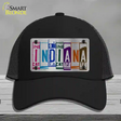 Indiana License Plate Art Novelty License Plate Hat Mesh / Black