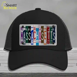 Massachusetts License Plate Art Novelty License Plate Hat Mesh / Black