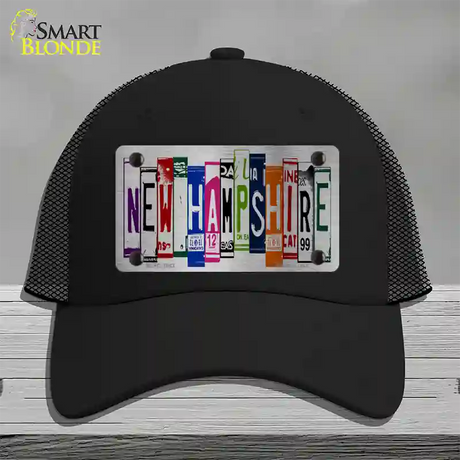 New Hampshire License Plate Art Novelty License Plate Hat Mesh / Black