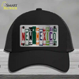 New Mexico License Plate Art Novelty License Plate Hat Mesh / Black