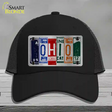 Ohio License Plate Art Novelty License Plate Hat Mesh / Black