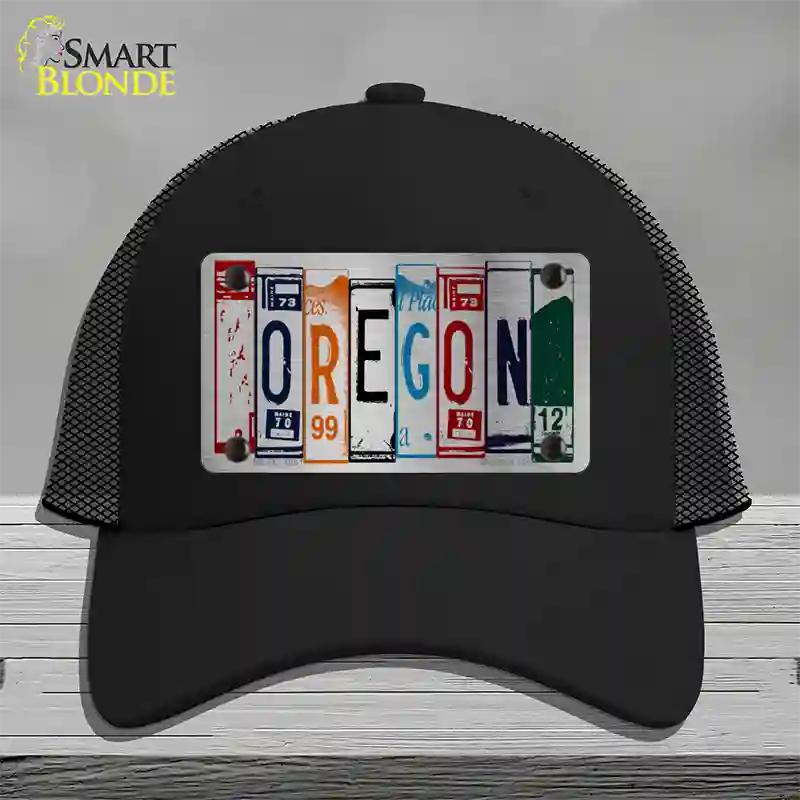 Oregon License Plate Art Novelty License Plate Hat Mesh / Black