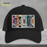 Washington License Plate Art Novelty License Plate Hat Mesh / Black