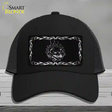 Pig In Flames Black Brushed Chrome Novelty License Plate Hat Mesh / Black