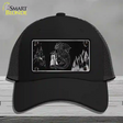 Wizards And Dragons Black Brushed Chrome Novelty License Plate Hat Mesh / Black