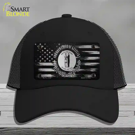 Kentucky Carbon Fiber Novelty License Plate Hat Mesh / Black