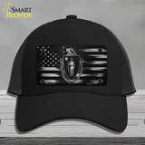 Massachusetts Carbon Fiber Novelty License Plate Hat Mesh / Black