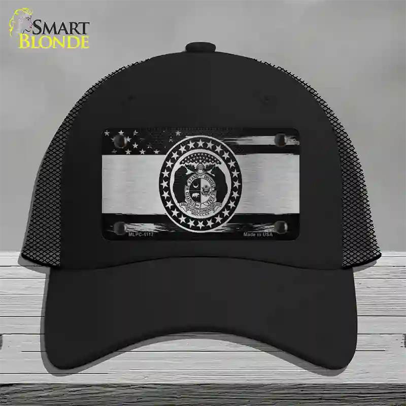 Missouri Carbon Fiber Novelty License Plate Hat Mesh / Black