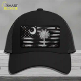 South Carolina Carbon Fiber Novelty License Plate Hat Mesh / Black