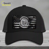 South Dakota Carbon Fiber Novelty License Plate Hat Mesh / Black