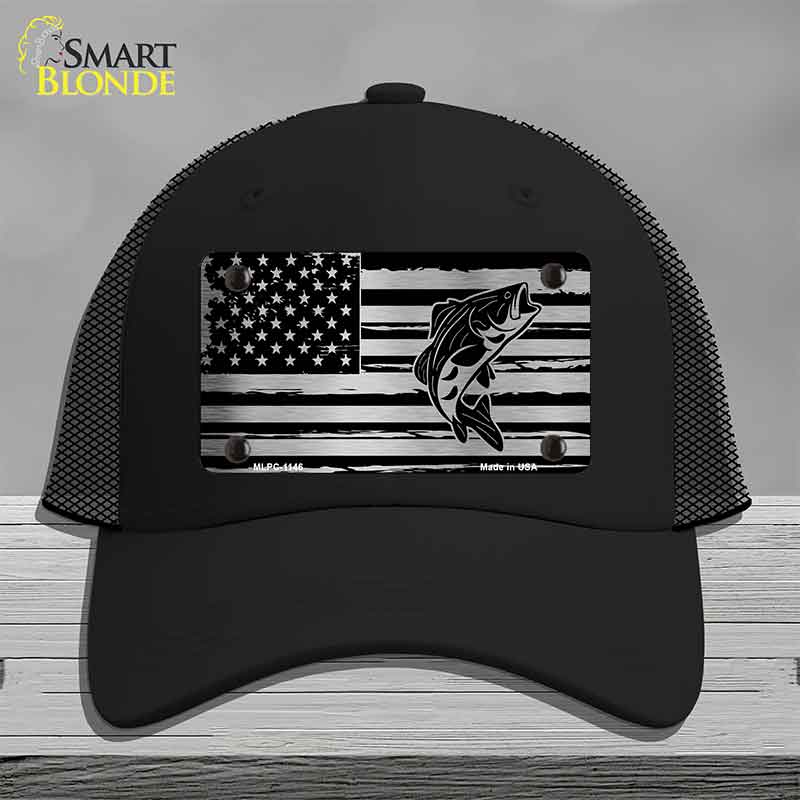 Patriotic Bass Novelty License Plate Hat HAT-MLPC-1146