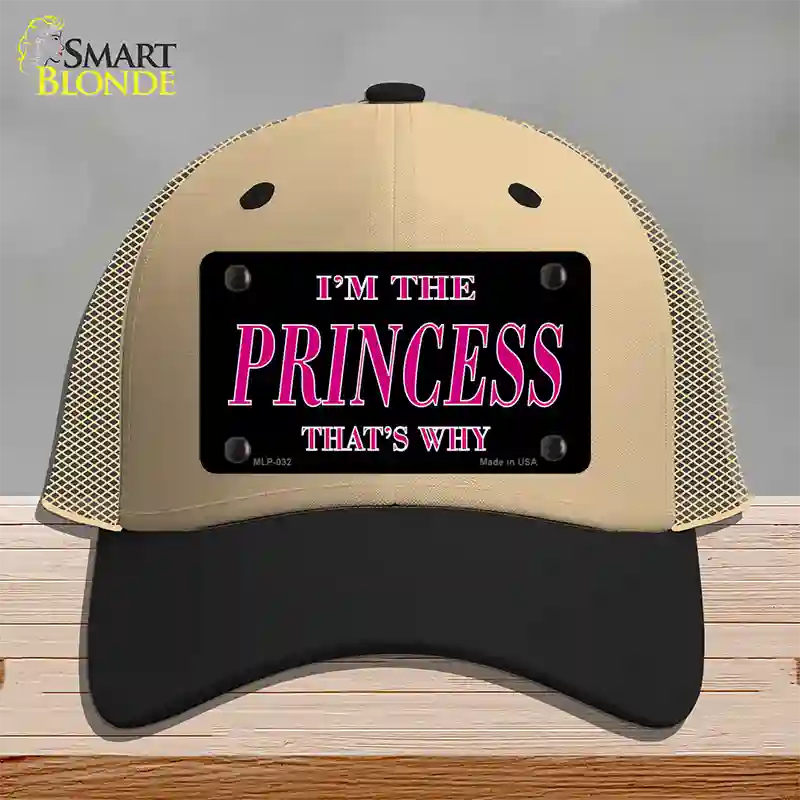 Princess Thats Why Novelty License Plate Hat Mesh / Khaki|Black