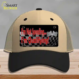 Im Qualifying Novelty License Plate Hat Mesh / Khaki|Black