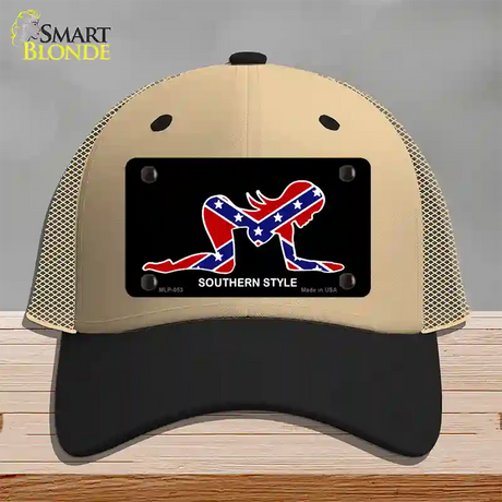 Southern Style Sexy Novelty License Plate Hat Mesh / Khaki|Black