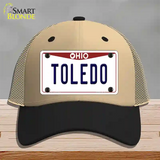 Toledo Ohio Novelty License Plate Hat Mesh / Khaki|Black