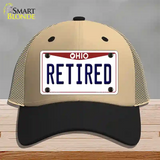 Retired Ohio Novelty License Plate Hat Mesh / Khaki|Black