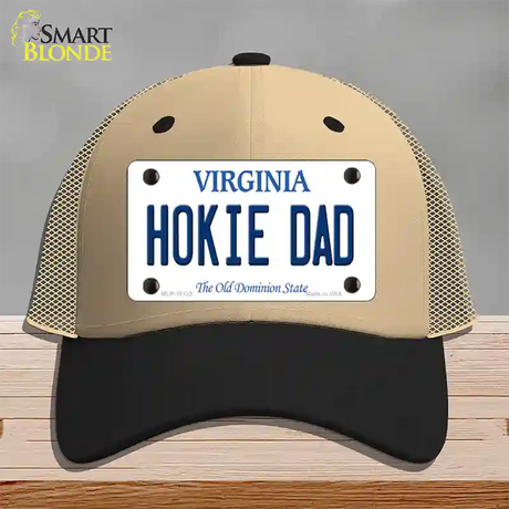 Hokie Dad Virginia Novelty License Plate Hat Mesh / Khaki|Black