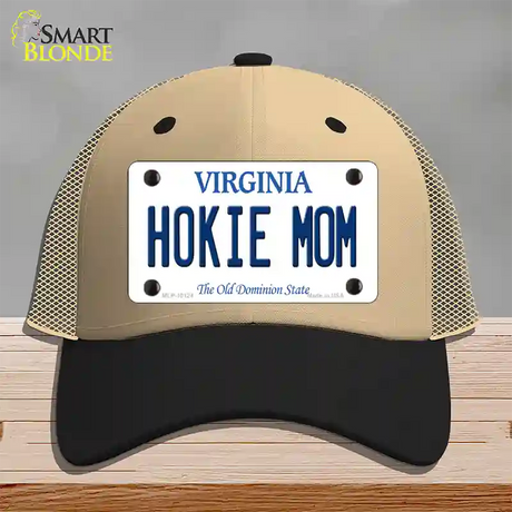 Hokie Mom Virginia Novelty License Plate Hat Mesh / Khaki|Black