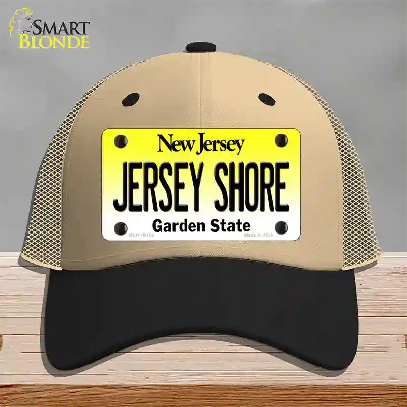 Jersey Shore New Jersey Novelty License Plate Hat Mesh / Khaki|Black