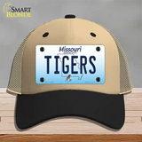 Tigers Missouri Novelty License Plate Hat Mesh / Khaki|Black