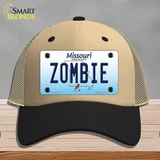 Zombie Missouri Novelty License Plate Hat Mesh / Khaki|Black