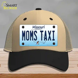 Moms Taxi Missouri Novelty License Plate Hat Mesh / Khaki|Black