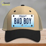 Bad Boy Missouri Novelty License Plate Hat Mesh / Khaki|Black