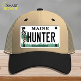 Hunter Maine Novelty License Plate Hat Mesh / Khaki|Black