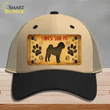 Chinese Shar Pei Novelty License Plate Hat Mesh / Khaki|Black