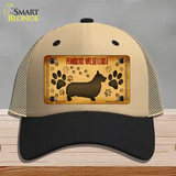 Pembroke Welsh Corgi Novelty License Plate Hat Mesh / Khaki|Black