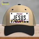 Jesus Maryland Novelty License Plate Hat Mesh / Khaki|Black