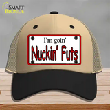 Im Goin Nuckin Futs Novelty License Plate Hat Mesh / Khaki|Black