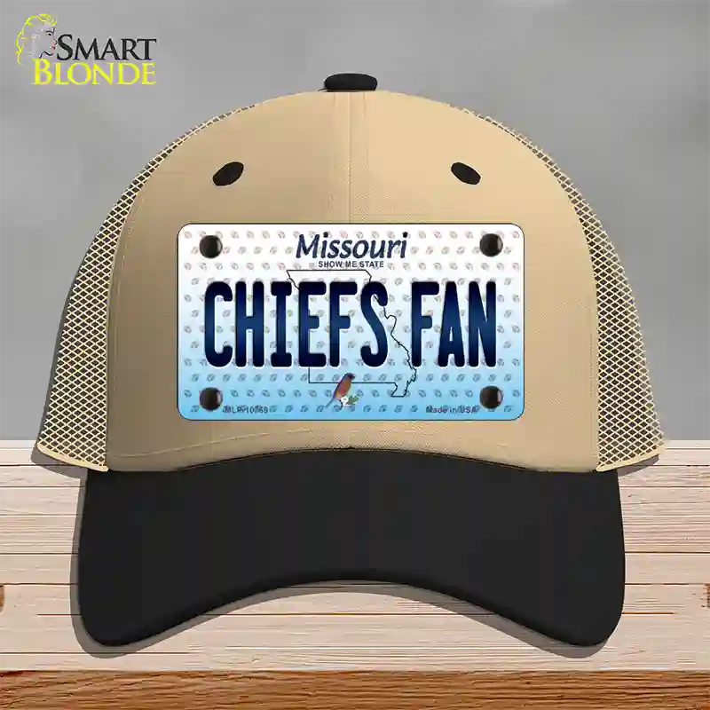 Chiefs Fan Missouri Novelty License Plate Hat Mesh / Khaki|Black