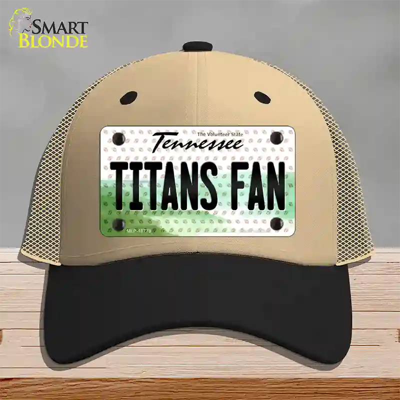 Titans Fan Tennessee Novelty License Plate Hat Mesh / Khaki|Black