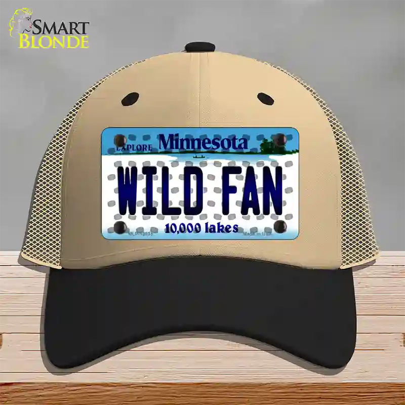 Wild Fan Minnesota Novelty License Plate Hat Mesh / Khaki|Black