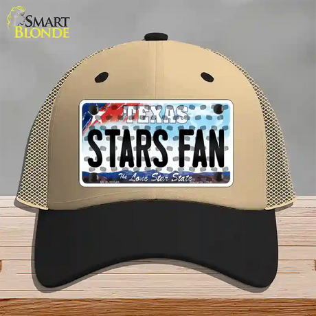 Stars Fan Texas Novelty License Plate Hat Mesh / Khaki|Black