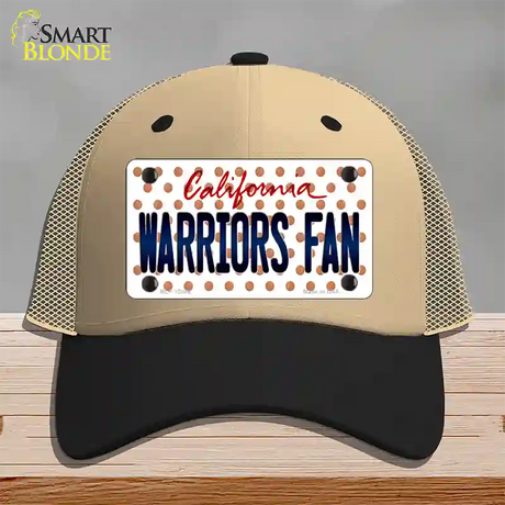 Warriors Fan California Novelty License Plate Hat Mesh / Khaki|Black