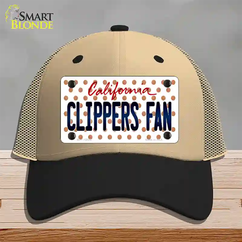 Clippers Fan California Novelty License Plate Hat Mesh / Khaki|Black