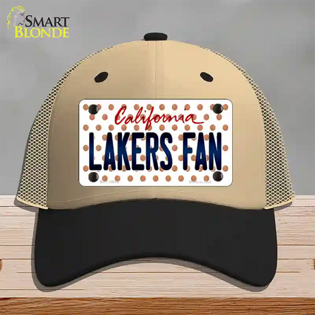 Lakers Fan California Novelty License Plate Hat Mesh / Khaki|Black