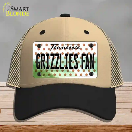 Grizzlies Fan Tennessee Novelty License Plate Hat Mesh / Khaki|Black