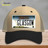 Glasgow Montana State Novelty License Plate Hat Mesh / Khaki|Black