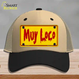 Muy Loco Novelty License Plate Hat Mesh / Khaki|Black