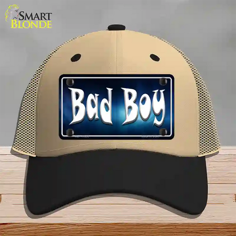 Bad Boy Novelty License Plate Hat Mesh / Khaki|Black