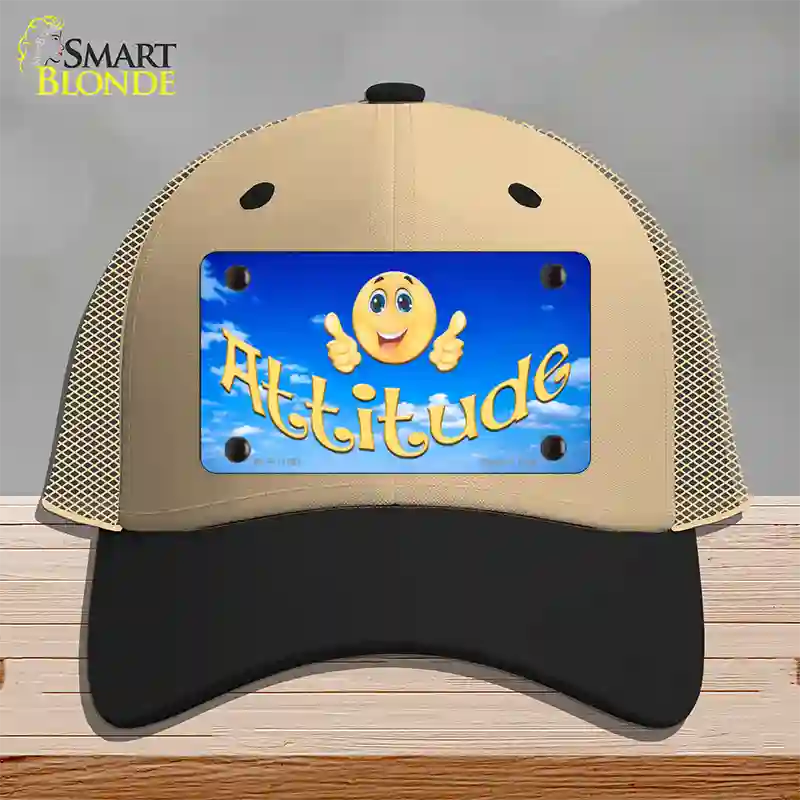 Attitude Novelty License Plate Hat Mesh / Khaki|Black