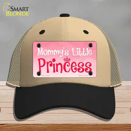 Mommys Little Princess Novelty License Plate Hat Mesh / Khaki|Black