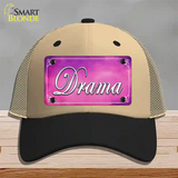 Drama Novelty License Plate Hat Mesh / Khaki|Black