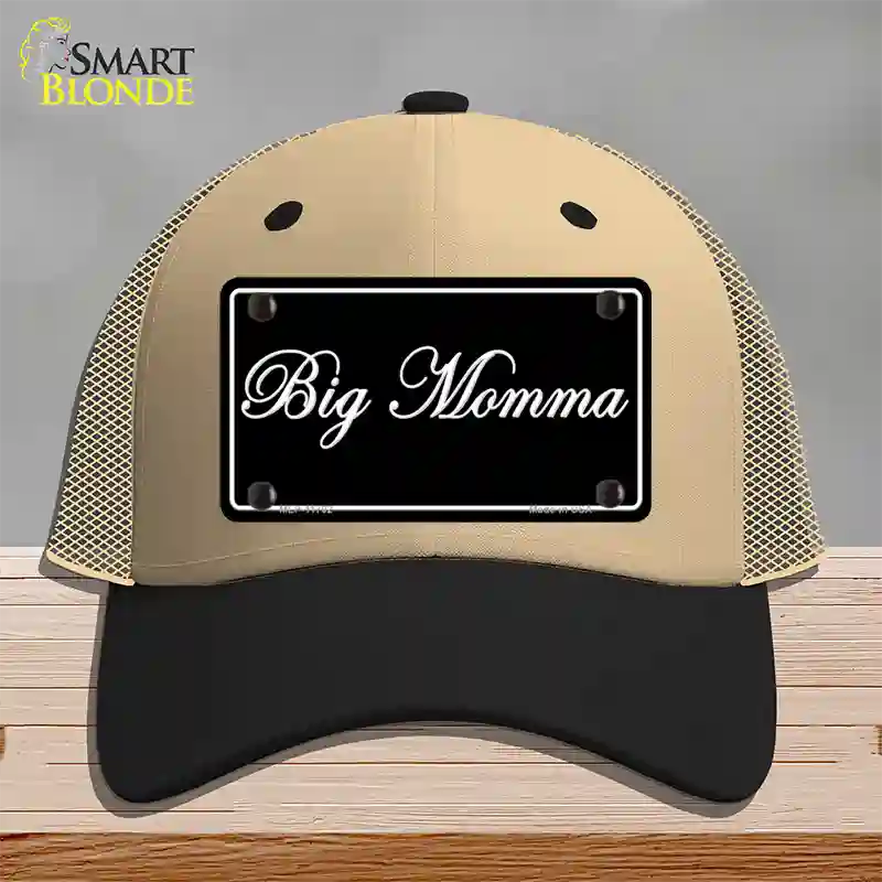 Big Momma Novelty License Plate Hat Mesh / Khaki|Black